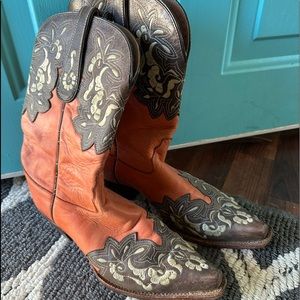 Tony Lama Cowboy Boots Size 8